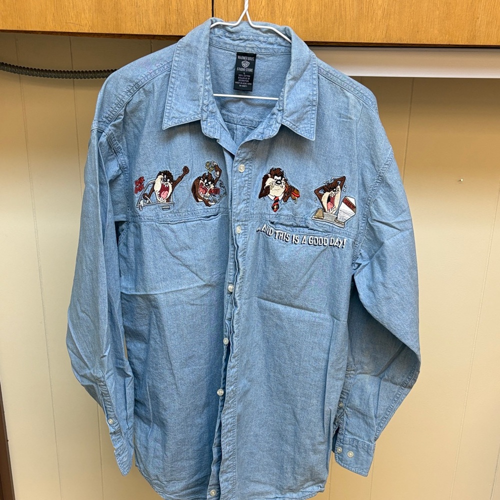 Warner Bros. Light Blue Denim Shirt
